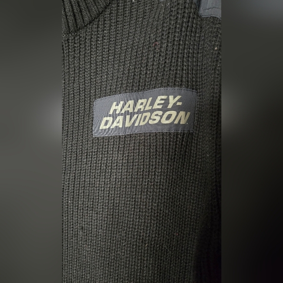 Men's Willie G Skull Sweater - Black BeautyPart Number: 96191-24VM size large - Picture 2 of 8